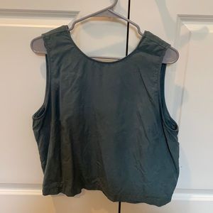Loft green cotton blouse